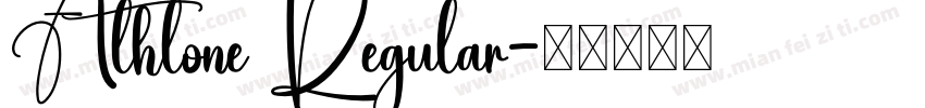 Athlone Regular字体转换